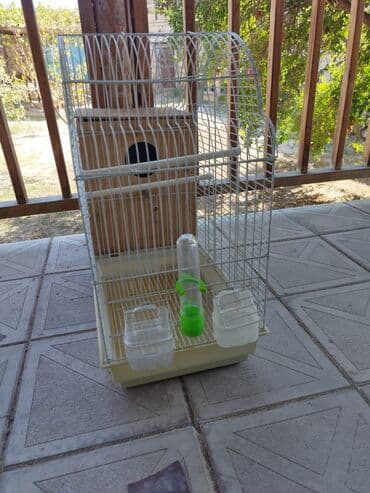 pişik yuvası: Quş qəfəsi + yuvalıq dəsti 3 ədəddi - Ölçü: orta həcmli, qövs formalı — 3