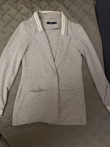 sumqayitda jaket: Qadın üçün idman-klassik üslubda boz jaket/kardiqan. Təzədi demək — 2