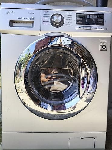 dinamik maşın: LG paltaryuyan maşın – ön yükləməli, 7 kq tutum, Inverter Direct Drive — 1
