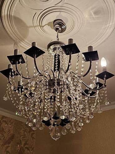 İşıqlandırma: Çılçıraq, 8 lampa, Metal — 2