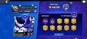 osmo 3: 44000 kupa hesab satılır hesabda 3 dəfə brawl pass açılıb içində 92 — 2