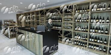 polimer gil satisi: Şərab evi vitrin mebeli Satlır — 2