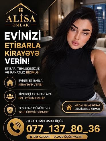 Evini kirayə vermək isdeyenler ve kirayə ev axdaranlar. yaza biler