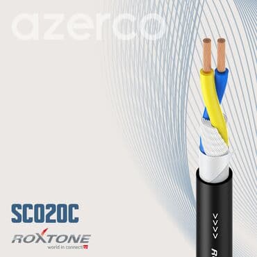 электрический кабель: Audio kabel Roxtone SCO20C markalı, iki damarlı kabel. Elektrik — 2