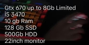 komputer hisseleri: Gaming kompüter seti Tərkibi: - Sistem bloku: RGB işıqlanmalı ön — 7