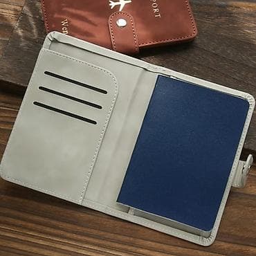 bilet: Pasport qabı və baqaj etiketləri dəsti - Material: yumşaq, dayanıqlı — 2