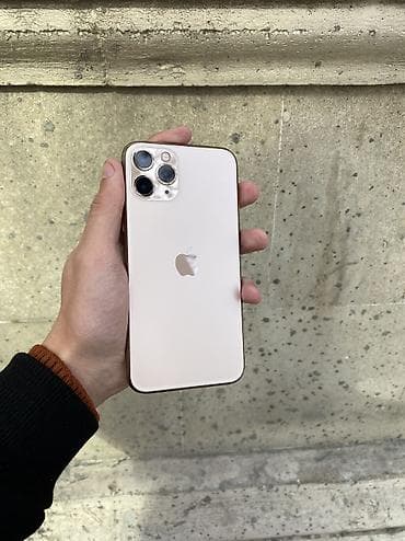 apple se: IPhone 11 Pro, 64 GB, Qızılı, Zəmanət, Simsiz şarj, Sənədlərlə — 1