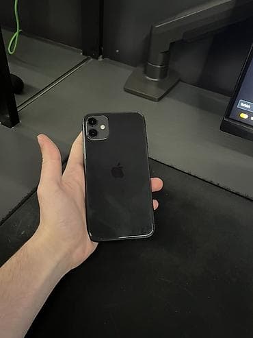 ikinci əl iphone 11: IPhone 11, 64 GB, Qara, Face ID — 2