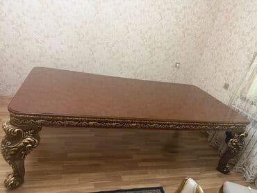 sam: Qonaq masası, İşlənmiş, Açılmayan, Taxta — 3