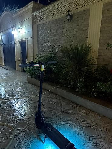 Elektrik nəqliyyatı: Elektrikli skuter - Güclü ön far və arxa işıq: gecə sürüşləri üçün — 1