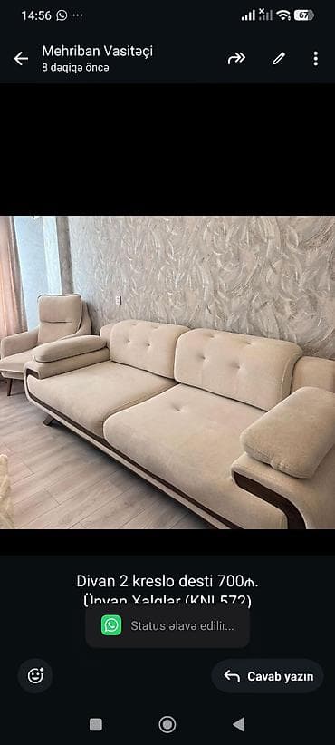 Divan 2 kreslo desti 700₼.
Ünvan Xalqlar (KNL572)
Mehi Ⓜ️ — 1