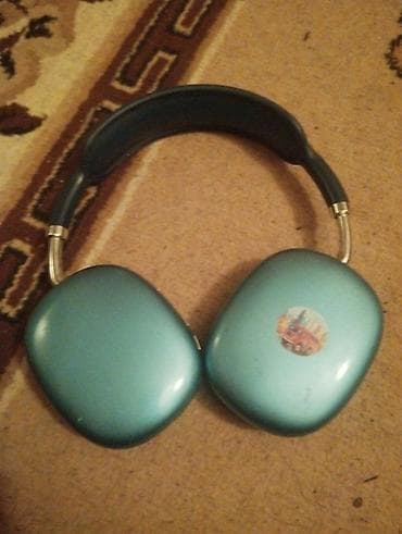 airpods qulaqcıq: Bluetooth qulaqlıq – göy rəngli, başüstü (over‑ear) dizayn - Simsiz — 1