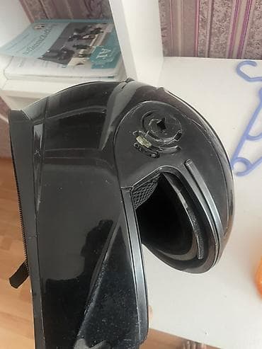 mon moto: DFG motosiklet dəbilqəsi – qara rəng, tam üz (full-face) tip — 1