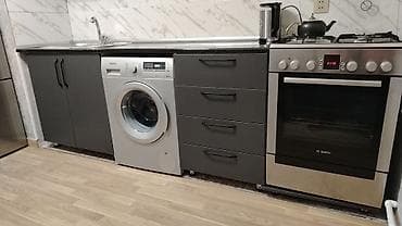 memar ecemi kiraye: 1 otaqlı mənzil – mebel və məişət texnikası ilə - Mətbəx: qara mərmər — 1