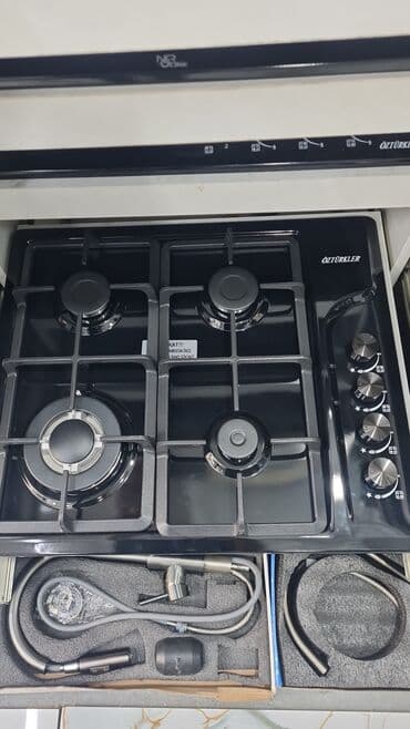 Кухонные вытяжки: Плита Öztürklər, Комбинированная, Встраиваемая, 4 конфорки, Новый — 2