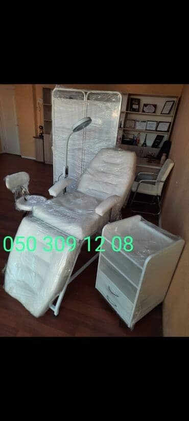 Yeni, Kosmetoloji kuşetka, Qatlanmayan, rəng - Ağ