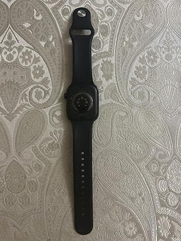 apple watch 1: Qara rəngli ağıllı saat - Kvadrat formalı sensorlu ekran, yan tərəfdə — 2