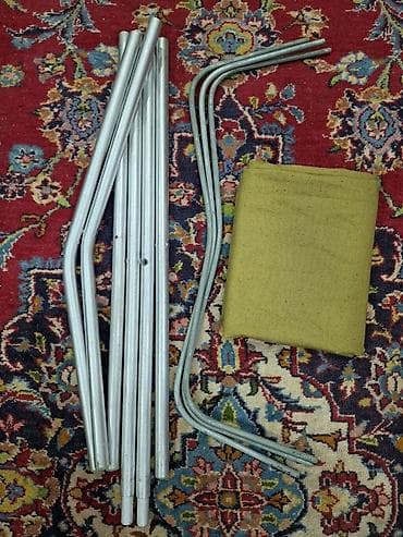 Lejankalar, şezlonqlar: Yığılabilən sahə çarpayısı (kamp çarpayısı) - Material: qalın parça — 2