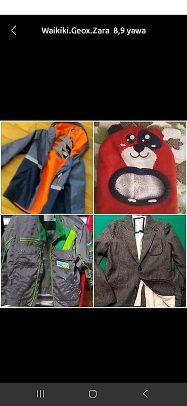 mekteb geyimi: 8-9 yaş oğlan üçün geyim dəsti – Waikiki, Geox, Zara və Koton — 1