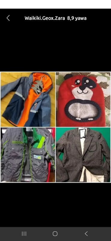 Uşaq geyim dəsti – 8-9 yaş Brendlər: Waikiki, Geox, Zara. Dəst