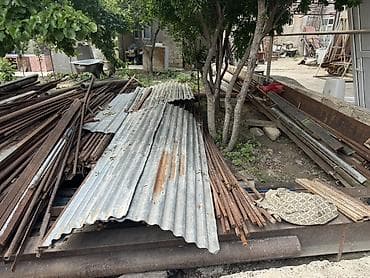 Metall konstruksiya və dəmir materialları toplusu - Müxtəlif ölçülü