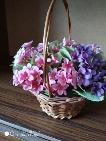 цветы искусственные: Цветы в корзине Голландия — 6