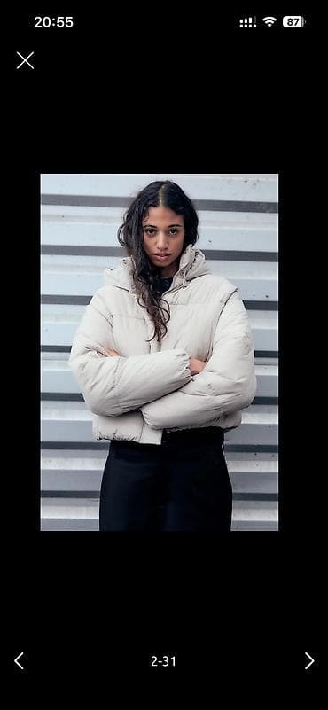 efsane inci: ZARA kurtka S razmer (m razmere de olur) Heç bir problemi yoxdur az — 1