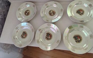 ucuz boşqablar: Boşqablar, 6 ədədli dəst, rəng - Yasəmən, Almaniya — 1