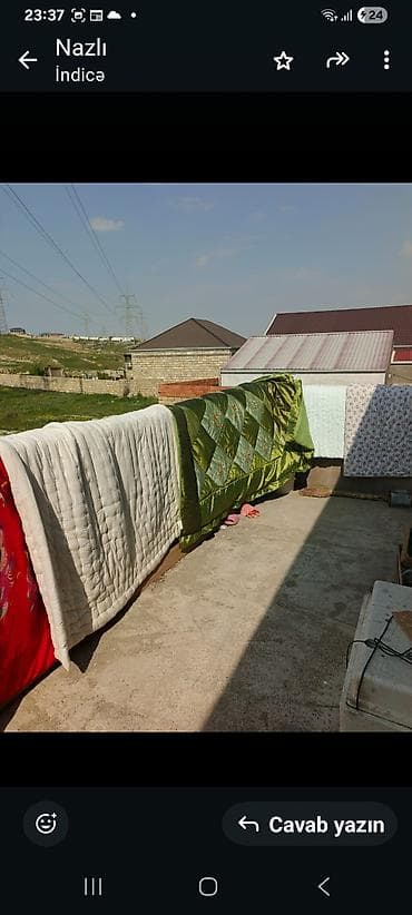 İşlənmiş Böyüklər üçün İki nəfərlik Qış üçün Yun Yorğan, Pulsuz çatdırılma