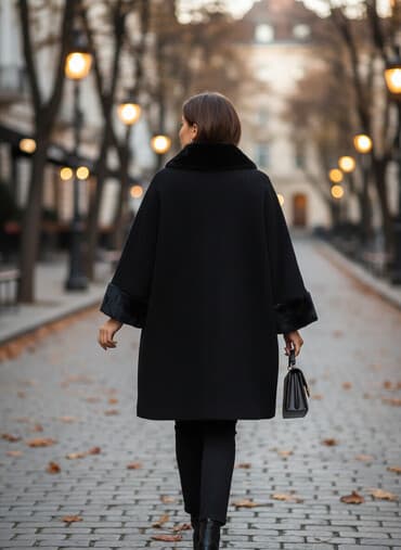 Palto, 4XL, rəng - Qara lalafo.az -da Palto, 4XL, rəng - Qara