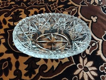 su krant: Kənaətli şüşə/kristal qab - Material: qalın, şəffaf kəsimli şüşə — 2