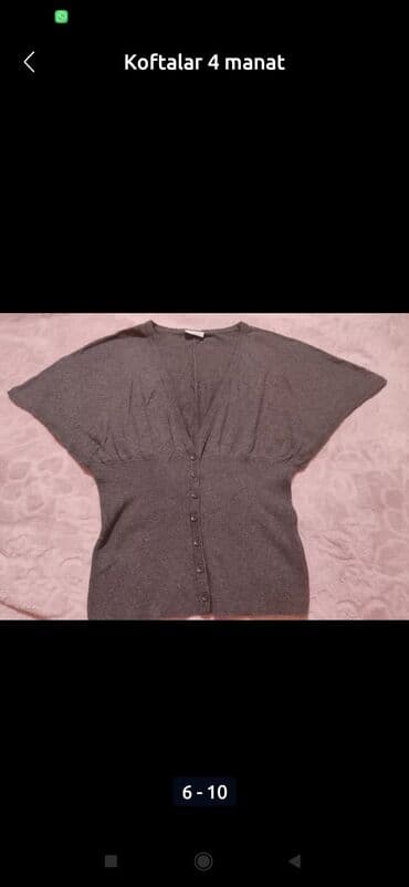 böyük bədən paltar: Satilir ucuz giymete 2 manata,boyuk beden yubka 5 manatyawil kofta — 4