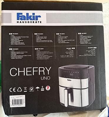 dondurmalar: Fakir Hausgeräte CHEFRY UNO hava fritözü - Güc: 1750 W - Həcm: 5,1 L — 1