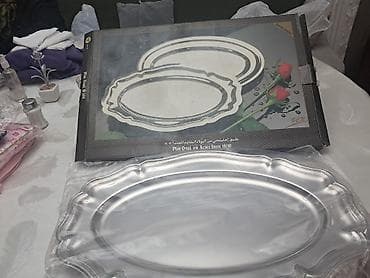 Paslanmayan poladdan oval servis nimçəsi – 18/10 Inox - Material