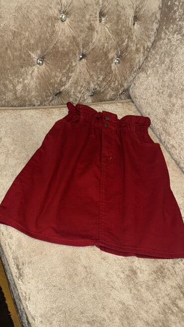 Qırmızı mini ətək - Model: yüksək belli, “paper-bag” üslubunda - lalafo.az -da Qırmızı mini ətək - Model: yüksək belli, “paper-bag” üslubunda -