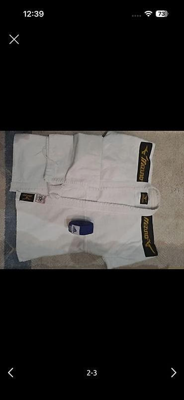 Mizuno Judo Gi dəsti - Brend: Mizuno - Rəng: ağ - Tərkib: üst