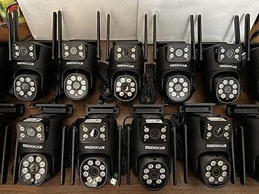 Wi‑Fi təhlükəsizlik kamerası – SZSINOCAM, 2 linzalı 5eded var artig