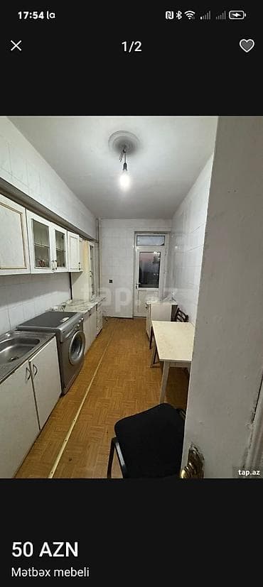 Mətbəx mebeli 70 azn üsdündə. Moyka verilir kirə üçün yararlı H