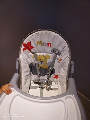 usaq ustolu: Uşaq yemək stulu – qatlanan, tənzimlənən sini və təhlükəsizlik kəməri — 6