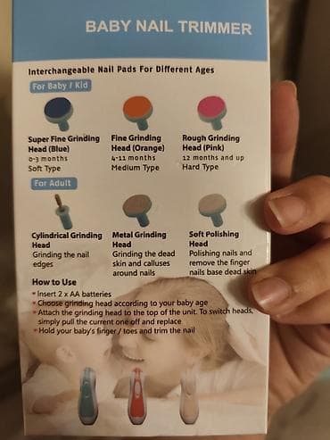 dırnaq yonan: Məhsul: Baby Nail Trimmer – uşaq və körpələr üçün elektrik dırnaq — 4