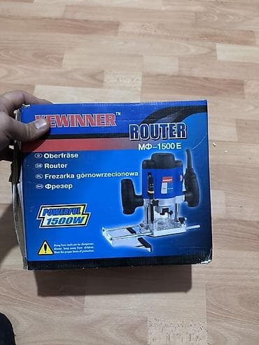 Taxta emalı üçün 2 alət dəsti 1) KEWINNER Router MF-1500E - Güc