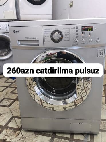 Paltaryuyan maşın LG, 6 kq, Avtomat, Qurutmasız, Kredit yoxdur