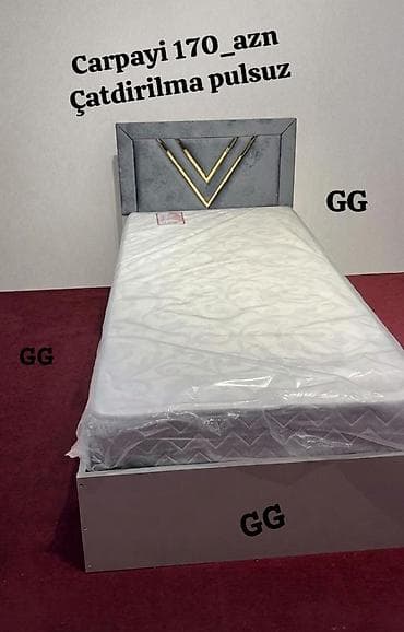 döşey: Yeni və Sifarişlə Çarpayi 170_azn Ölçü 2/90sm Matras hədiyyə 🎁 Reng — 1