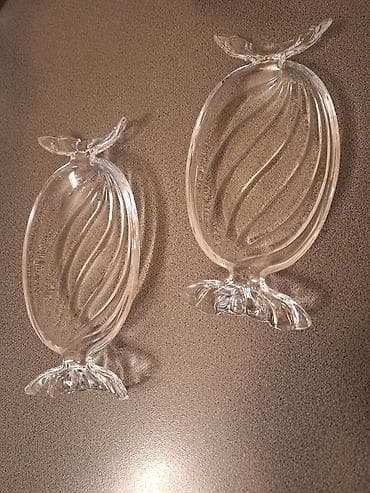 Tort və şiriniyyat qabı, rəng - Ağ, Şüşə