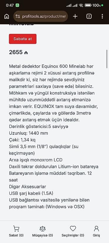 2655 manata alınıb istifadə olunmayıb təzədi 1000 manat ucuzuna — 3