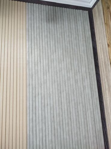 dekorativ divar panelleri: Dekorativ divar panelləri – şaquli lamelli dizayn - Material — 1