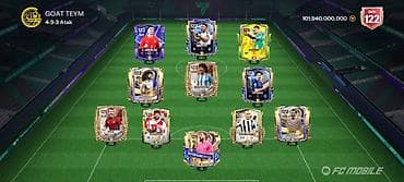 FC Mobile hesabı – GEN 122 klub, zəngin heyət və yüksək səviyyəli