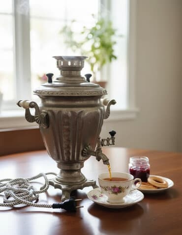 goruntu kamera: İşlənmiş Elektrik Samovar, 3 l, Pulsuz çatdırılma — 1