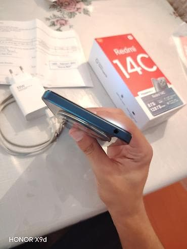 ıkinci el telefon: Redmi 14C, 128 GB, Barmaq izi, İki sim kartlı, Sənədlərlə — 5