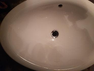 tula: • Oval formalı şaquli üstəqoyma (countertop) lavabo • Material: ağ — 5
